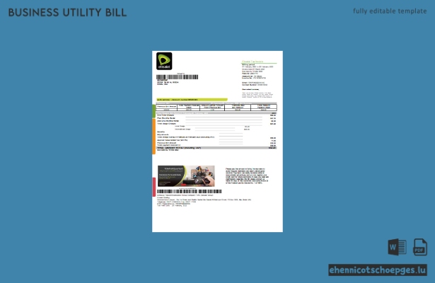 Beispielrechnung von Etisalat für Geschäftskunden (Vorschau)